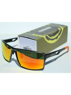 BREED Centaurus POLARIZED Sunglasses Gunmetal/Orange Red NEW $185 BSG021DR